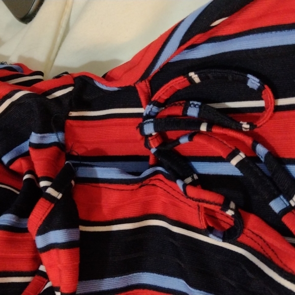 Ardene blue, red, white striped dress - Picture 3 of 3